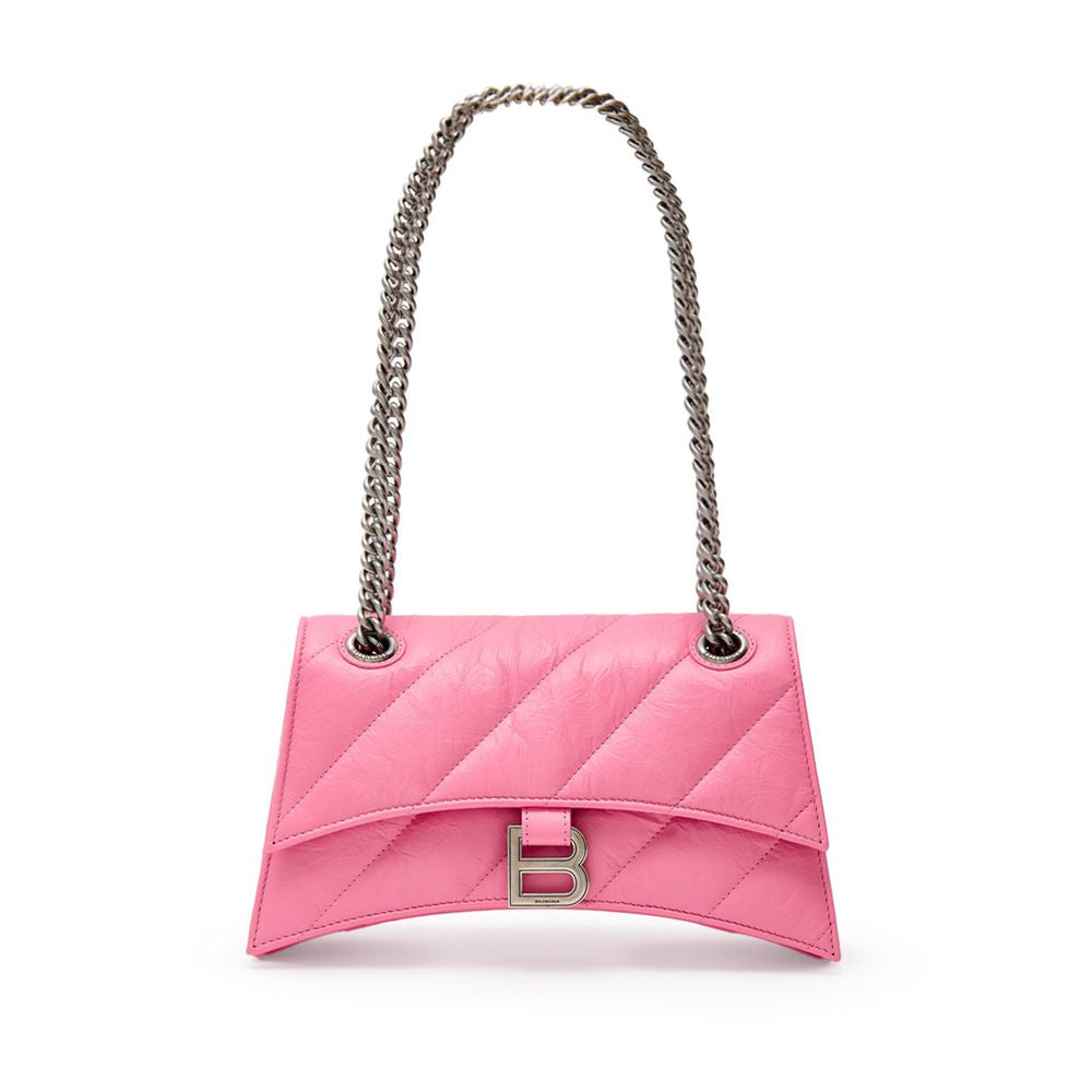 Balenciaga Pembe Deri Omuz Çantası